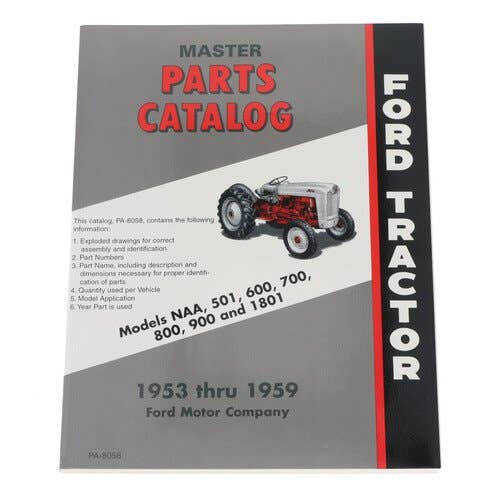 185679 | Master Parts Catalog - NAA | 501 | 600 | 700 | 800 | 900 | 1801 | Ford NAA 501 600 700 800 900 1801 |