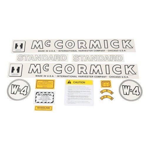 McCormick Complete Decal Set Mylar fits International W4 McCormick Complete Decal Set Mylar fits International W4