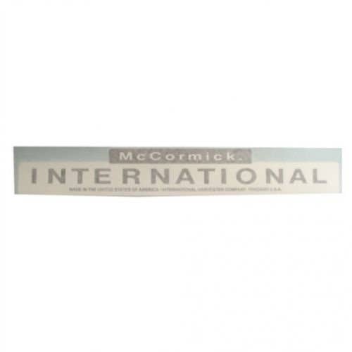 McCormick Decal Hood White/Black 7-1/4 McCormick Decal Hood White/Black 7-1/4