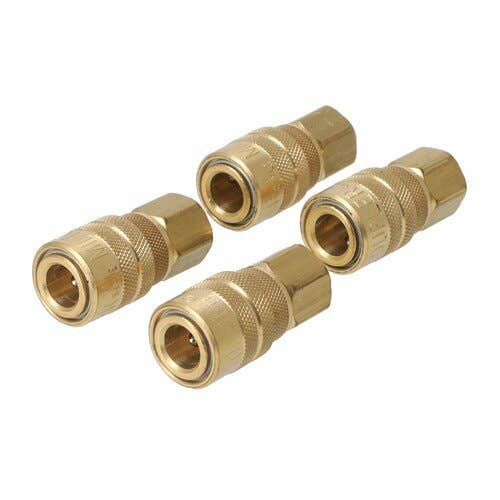 157264 | Milton Air Tool Coupler – Female Body | M-Style | 1/4" FNTP 4-pack |