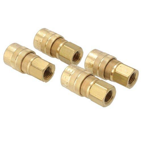 157264 | Milton Air Tool Coupler – Female Body | M-Style | 1/4" FNTP 4-pack |