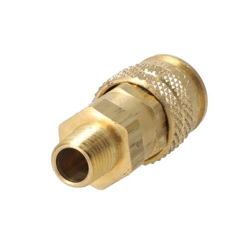 157269 | Milton Air Tool Coupler – Male Body | 3-Way | "A | M & T" Style | 1/4" MNTP |