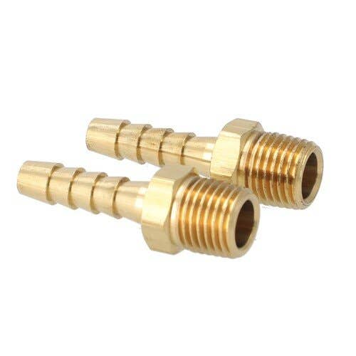 157275 | Milton Air Tool End Fitting - 1/4" ID Hose | 1/4" MNTP |  2-pk |