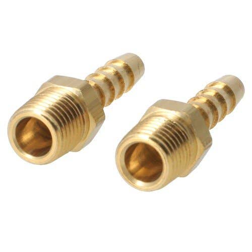 157275 | Milton Air Tool End Fitting - 1/4" ID Hose | 1/4" MNTP |  2-pk |