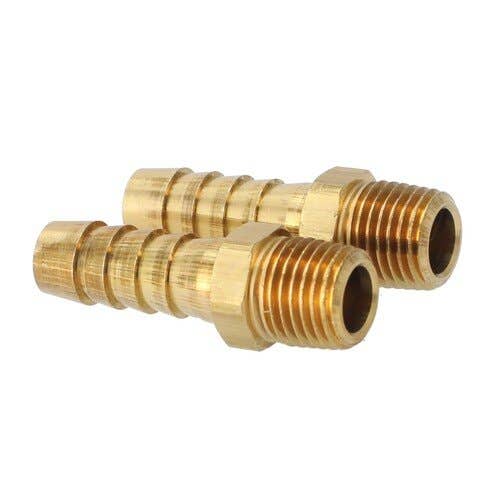 157276 | Milton Air Tool End Fitting - 3/8" ID Hose | 1/4" MNTP | 2-pk |