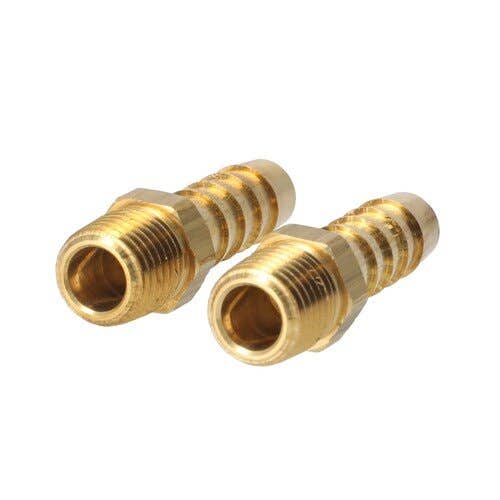 157276 | Milton Air Tool End Fitting - 3/8" ID Hose | 1/4" MNTP | 2-pk |