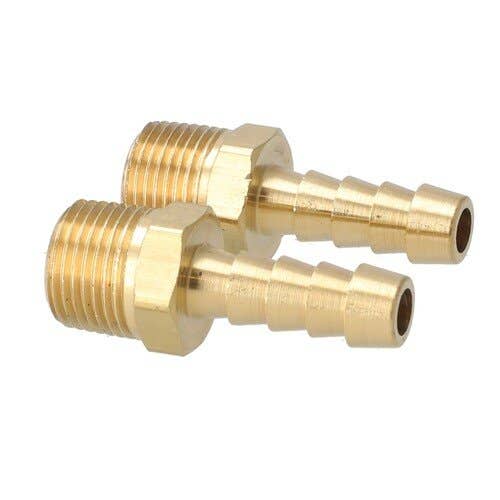 157277 | Milton Air Tool End Fitting - 3/8" ID Hose | 3/8" MNTP | 2-pk |