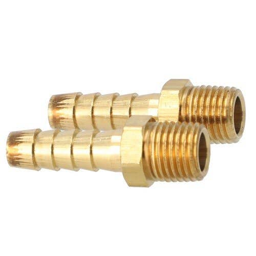 157278 | Milton Air Tool End Fitting - 5/16" ID Hose | 1/4" MNTP | 2-pk |