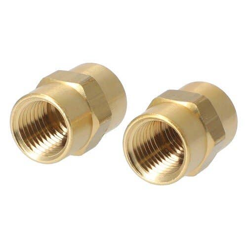 157286 | Milton Air Tool Fitting - Female Hex Coupling | Hose Fitting | 1/4" FNPT | 2-pk |