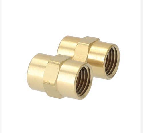 157286 | Milton Air Tool Fitting - Female Hex Coupling | Hose Fitting | 1/4" FNPT | 2-pk |