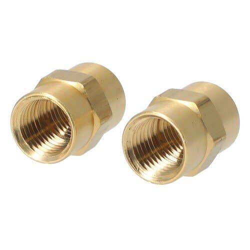 157286 | Milton Air Tool Fitting - Female Hex Coupling | Hose Fitting | 1/4" FNPT | 2-pk |