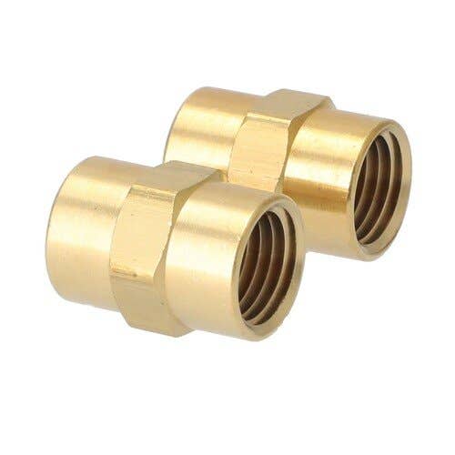 157286 | Milton Air Tool Fitting - Female Hex Coupling | Hose Fitting | 1/4" FNPT | 2-pk |