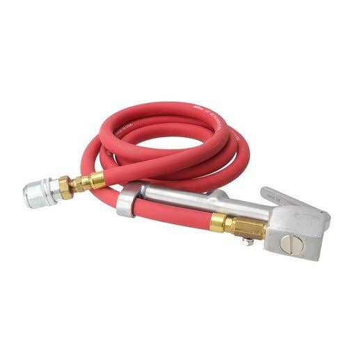 157300 | Milton Air Tool Inflator Gauge - Large Bore | w/ 6 Foot Hose Assembly & Quick Connect |