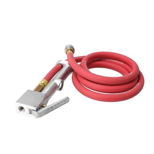 157300 | Milton Air Tool Inflator Gauge - Large Bore | w/ 6 Foot Hose Assembly & Quick Connect |