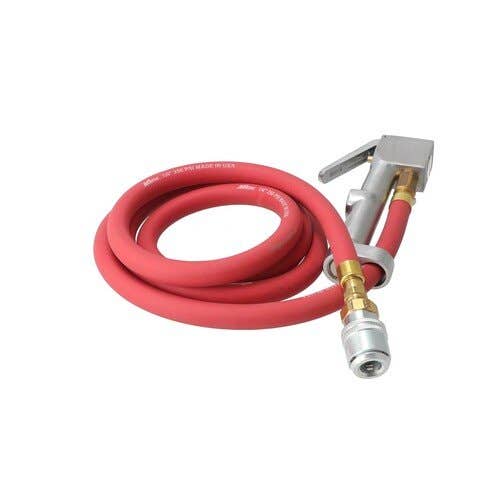 157300 | Milton Air Tool Inflator Gauge - Large Bore | w/ 6 Foot Hose Assembly & Quick Connect |