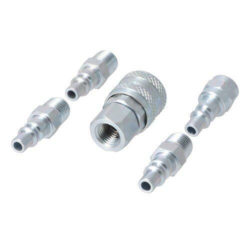 157328 | Milton Air Tool Plug & Coupler Kit - 5 Piece | A-Style | 1/4" NPT |