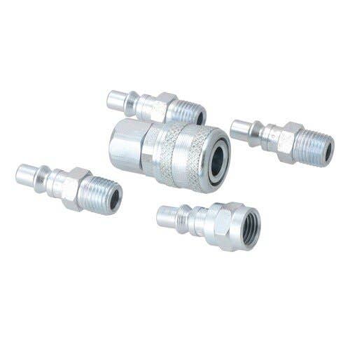 157328 | Milton Air Tool Plug & Coupler Kit - 5 Piece | A-Style | 1/4" NPT |