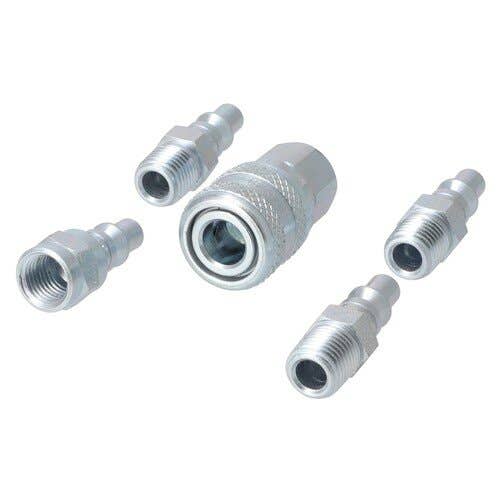 157328 | Milton Air Tool Plug & Coupler Kit - 5 Piece | A-Style | 1/4" NPT |