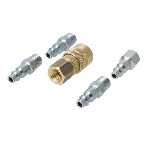 157329 | Milton Air Tool Plug & Coupler Kit - 5 Piece | M-Style | 1/4" NPT |