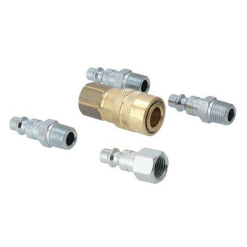 157329 | Milton Air Tool Plug & Coupler Kit - 5 Piece | M-Style | 1/4" NPT |