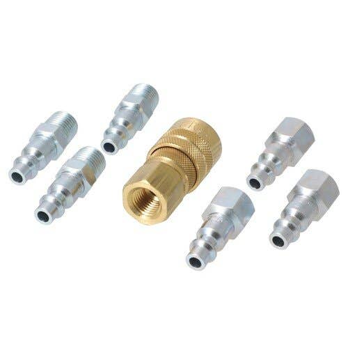 157330 | Milton Air Tool Plug & Coupler Kit - 7 Piece | M-Style | 1/4" NPT |