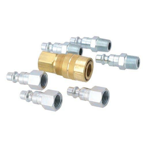 157330 | Milton Air Tool Plug & Coupler Kit - 7 Piece | M-Style | 1/4" NPT |
