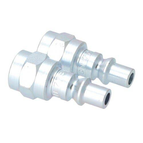157312 | Milton Air Tool Plug - Female | A-Style | 1/4" FNTP | 2-pk |