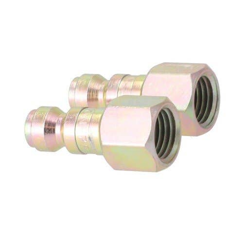 157318 | Milton Air Tool Plug - Female | T-Style | 1/4" FNTP | 2-pk |