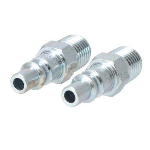 157319 | Milton Air Tool Plug - Male | A-Style | 1/4" MNTP | 2-pk |