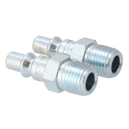 157319 | Milton Air Tool Plug - Male | A-Style | 1/4" MNTP | 2-pk |