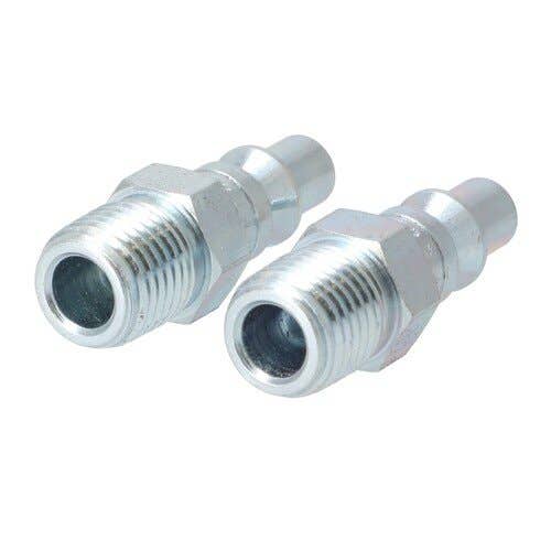 157319 | Milton Air Tool Plug - Male | A-Style | 1/4" MNTP | 2-pk |