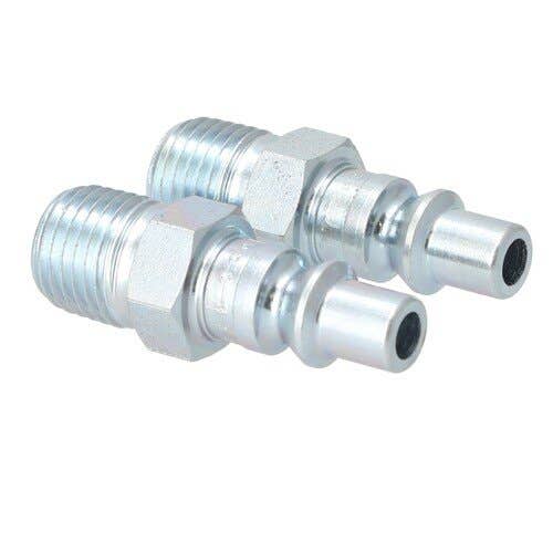 157319 | Milton Air Tool Plug - Male | A-Style | 1/4" MNTP | 2-pk |