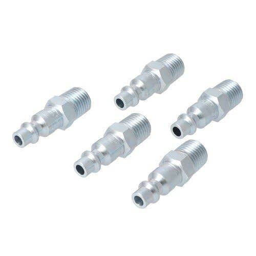 157322 | Milton Air Tool Plug - Male | M-Style | 1/4" | 5-pk |