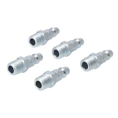 157322 | Milton Air Tool Plug - Male | M-Style | 1/4" | 5-pk |