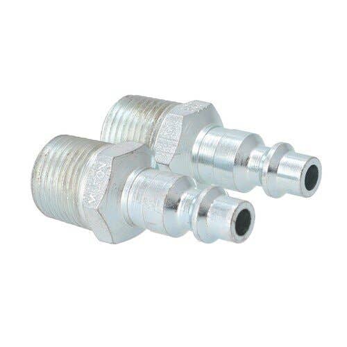 157323 | Milton Air Tool Plug - Male | M-Style | 3/8" MNTP | 2-pk |