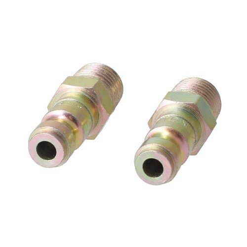 157325 | Milton Air Tool Plug - Male | T-Style | 1/4" MNTP |  2-pk |