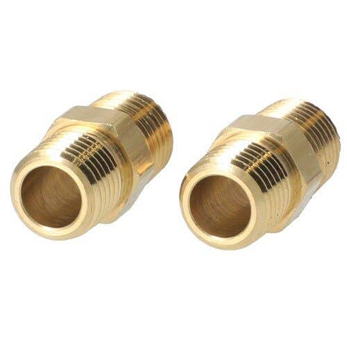 157288 | Milton Fitting - Hex Nipple | 1/4" MNPT | 2-pk |