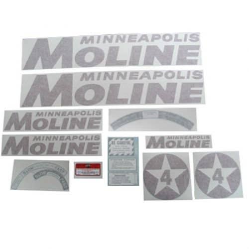 Decal Set 4 Star Red Vinyl fits Minneapolis Moline 4 Star Decal Set 4 Star Red Vinyl fits Minneapolis Moline 4 Star