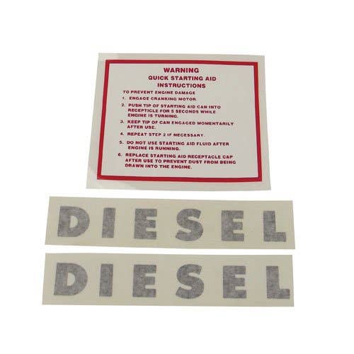 102772 | Minneapolis Moline Decal Set | Diesel | Warning Quick Starting Instructions | Vinyl | Minneapolis Moline G704 G705 G706 G707 G708 G900 G950 G955 G1000 G1050 G1350 M602 M604 M670 M670 Super Super U302 U302 |