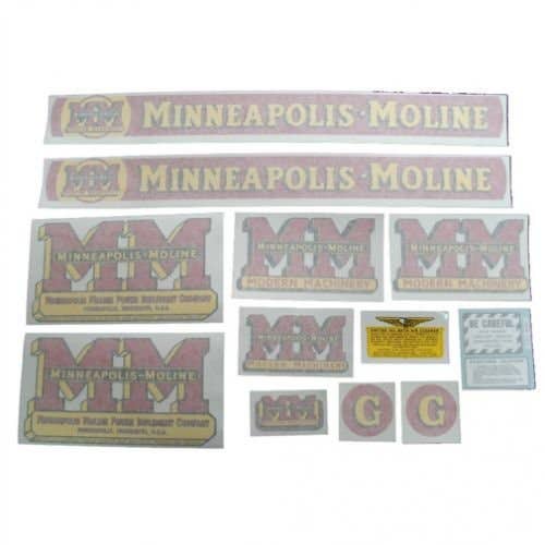 102728 | Minneapolis Moline Decal Set | G | Vinyl | Minneapolis Moline G |