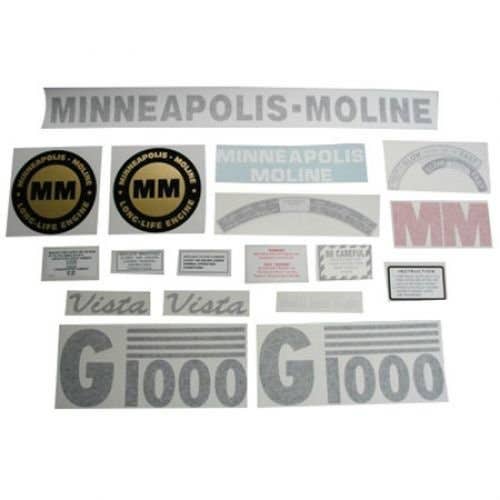 102766 | Minneapolis Moline Decal Set | G1000 Vista | Vinyl | Minneapolis Moline G1000 |