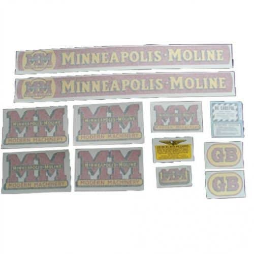 Decal Set GB Vinyl fits Minneapolis Moline GB Decal Set GB Vinyl fits Minneapolis Moline GB