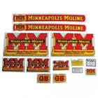 102784 | Minneapolis Moline Decal Set | GB Wide Fenders | Mylar | Minneapolis Moline GB |