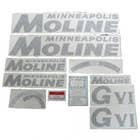 102743 | Minneapolis Moline Decal Set | GVI | Black | Vinyl | Minneapolis Moline GVI |
