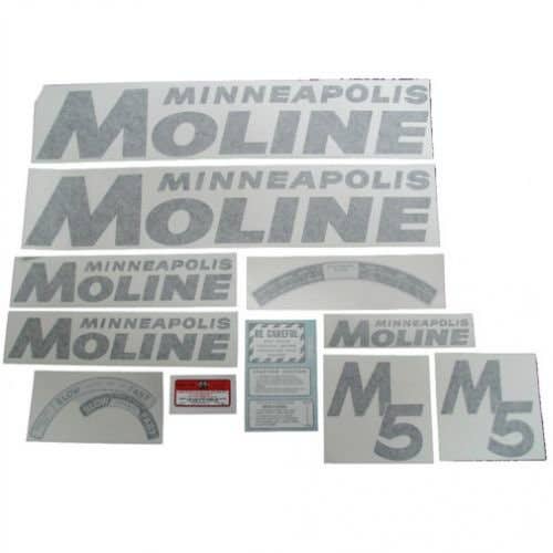 Decal Set M5 Black Vinyl fits Minneapolis Moline M5 Decal Set M5 Black Vinyl fits Minneapolis Moline M5