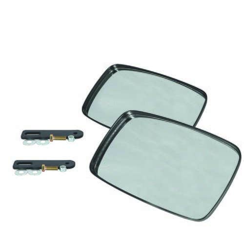 Mirror Assembly with Brackets - 2 Mirrors fits John Deere 200CX 210 300 300X 410 420 430 210 300 420 430 460 fits New Holland 240TL 250TL 260TL 270TL Mirror Assembly with Brackets - 2 Mirrors fits John Deere 200CX 210 300 300X 410 420 430 210 300 420 430 460 fits New Holland 240TL 250TL 260TL 270TL