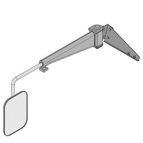 122289 | Mirror Assembly with Extendable Arm | LH | 8" x 11" Mirror | CIH Maxxum | Case IH 5120 5130 5140 5220 5230 5240 5250 |