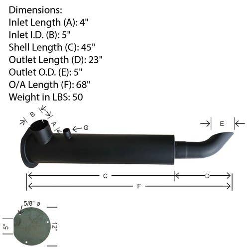 120178 | Muffler - Black | Case IH 9170 9180 9270 9280 9370 9380 9390 |  | 90-2914T2 | 90-7372T1 | 90-7608T2 | 90-8295T1