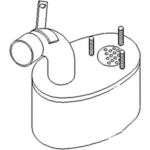 Muffler fits Massey Ferguson 3065 3582118M1