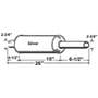 100273 | Muffler | Case L 500 500 900 | | 06705AB | CA-13 100273 | Muffler | Case L 500 500 900 | | 06705AB | CA-13